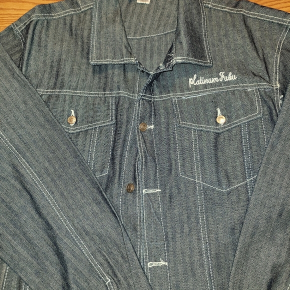 Vintage Platinum Fubu Fat Albert Rudy Denim Jacket XXXL 3XL mens - Picture 9 of 11